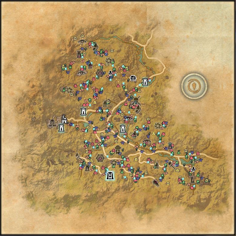 Northern Elsweyr Map - The Elder Scrolls Online (ESO)